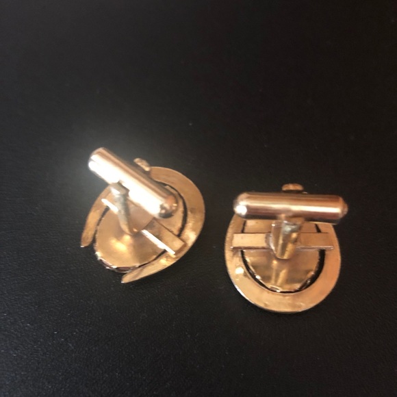 Vintage Sunstone Horseshoe Cufflinks - Picture 3 of 9